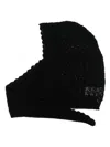 GANNI OPEN-KNIT BALACLAVA