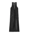 Ganni Black Hardware Maxi Dress In Black