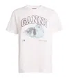Ganni Basic Jersey Duckie Relaxed T-shirt In White