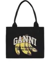 Ganni Organic Cotton Large Tote Bag
