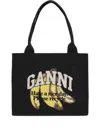Ganni Organic Cotton Large Tote Bag