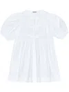Ganni Women Organic Cotton Mini Dress