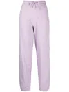Ganni Tapered Organic Cotton Track Pants