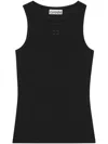 GANNI GANNI ORGANIC COTTON TANK TOP