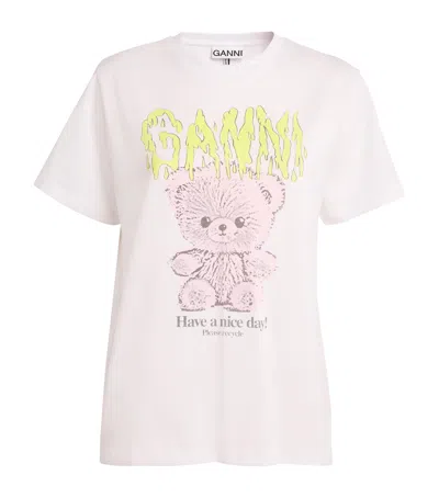 Ganni Loulou Black Wool Blend Oversize Safi Sweater In Gray