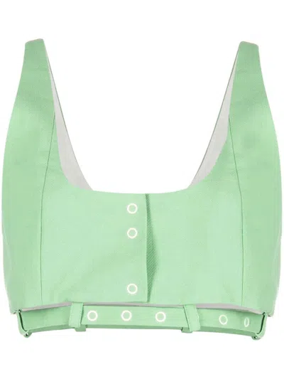 GANNI GANNI ORGANIC COTTON TOP