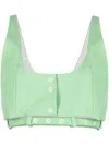 Ganni Synthetic Fibers T-shirt In Green