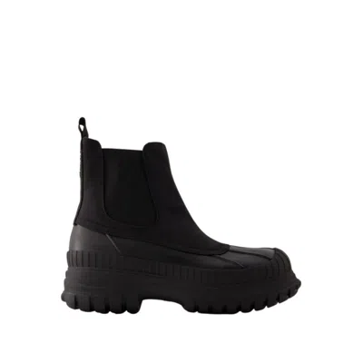Ganni Outdoor Chelsea Boots - Rubber - Black
