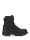 Ganni Outdoor Lace-up Boot In Black