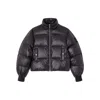 Ganni Recycled Nylon Puffer Jacket In Black