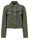 Ganni Denim Jacket In Light Blue