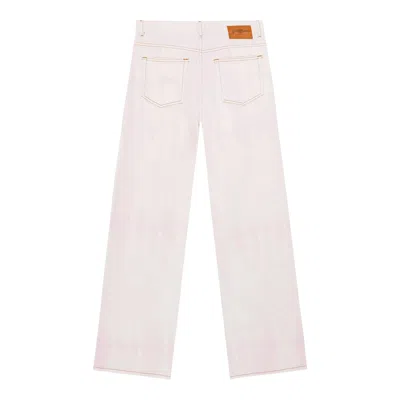 Ganni Overdyed Heavy Denim Izey In Pink