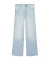 Ganni Izey Overdyead Heavy Denim Jeans In White