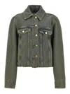 Ganni Denim Jacket In Light Blue