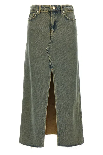 GANNI GANNI 'OVERDYED HEAVY' SKIRT