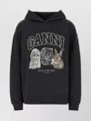 Ganni Hoodie With Logo Print