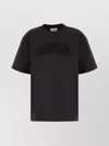 Ganni Oversize Cotton T-shirt Short Sleeves In Gray