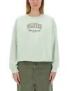 Ganni Logo-print Organic-cotton Sweatshirt