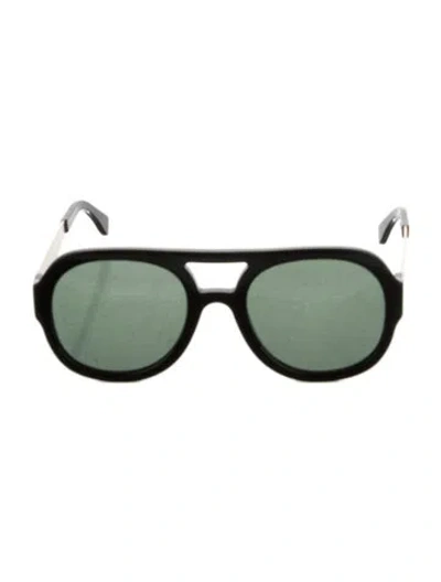 Pre-owned Ganni Oversize Tinted Sunglasses In Multi
