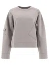 Ganni Oversized Sweatshirt Sweatshirts Grey