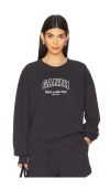 Ganni Logo-print Organic-cotton Sweatshirt In 浅灰