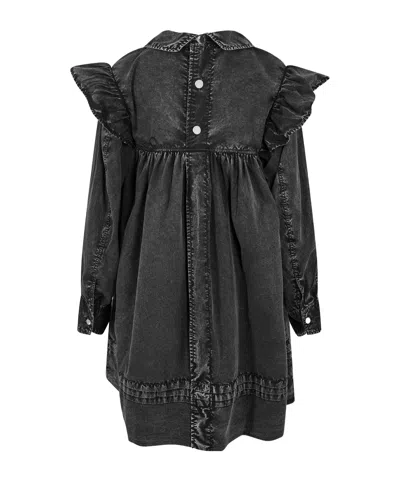 Ganni Oversized Tunic Dress In Black