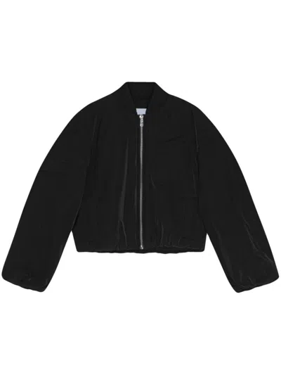 GANNI GANNI OVERSZIED SHORT BOMBER JACKET