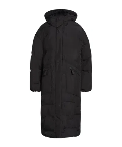 Ganni Padded Down Jacket In Black