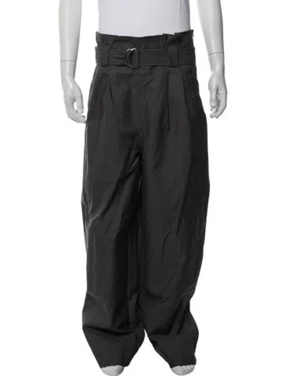 Pre-owned Ganni Pants In Black