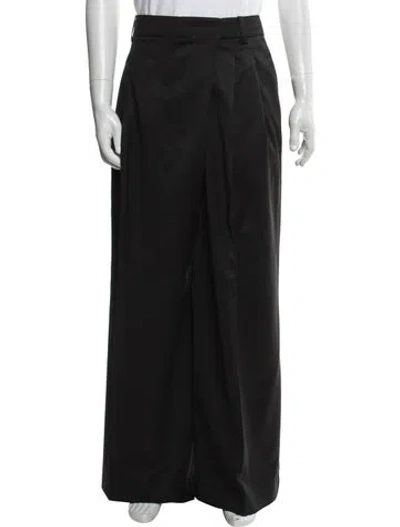 Pre-owned Ganni Pants In Black