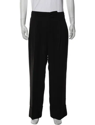 Pre-owned Ganni Pants In Black
