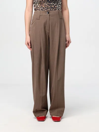 【送料&関税込】Ganni Shiitake Viscose Blend Pants Ganni Shiitake Viscose Blend Pants In Brown | ModeSens
