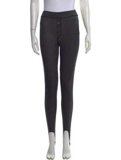Pre-owned Ganni Pants In Gray