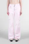 Ganni Pants In Rose-pink Cotton