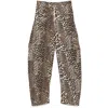 Ganni Leopard-print Trousers In Mutlicolor