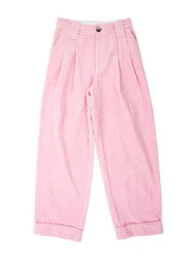 Pre-owned Ganni Pants In Pink