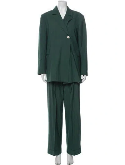 Pre-owned Ganni Pantsuit In Green