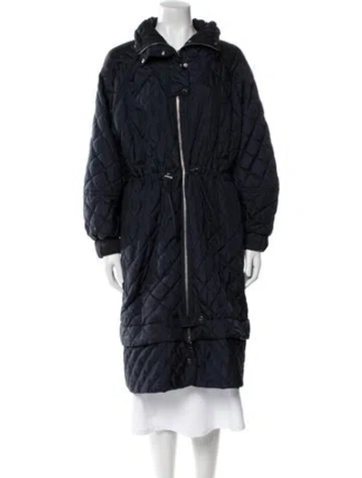 Pre-owned Ganni Parka In Blue