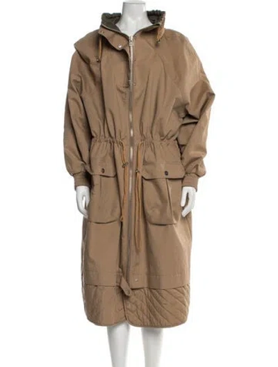 Pre-owned Ganni Parka In Neutral