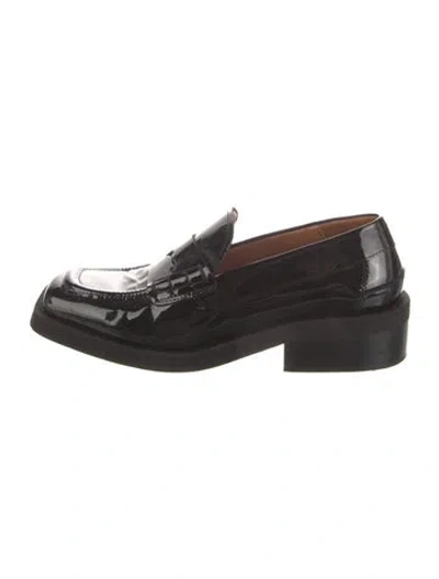 Pre-owned Ganni Patent Leather Pumps In Black