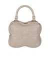 Ganni Pattern Shoulder Bag In Nude