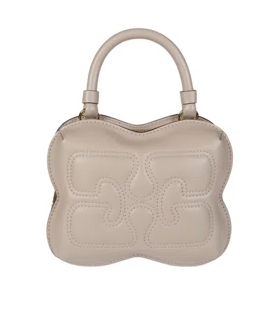 Ganni Pattern Shoulder Bag In Nude