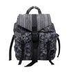 Ganni Patterned Backpack In Black
