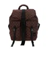 Ganni Brown Re-tech Printed Nylon Backpack In Brown