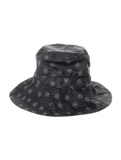 Pre-owned Ganni Patterned Bucket Hat In Gray