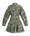Ganni Patterned Dress In Green