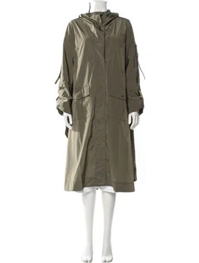 Pre-owned Ganni Patterned Parka W/ Tags In Green