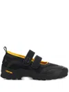 Ganni Performance Touch-strap Trainers In Black