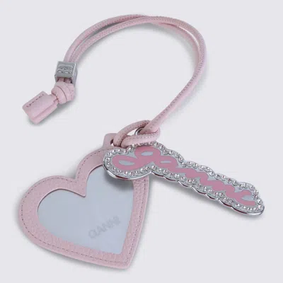 Ganni Pink Leather Keyring