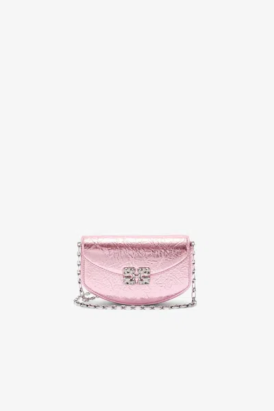 Ganni Pink Lulu Wallet On Chain